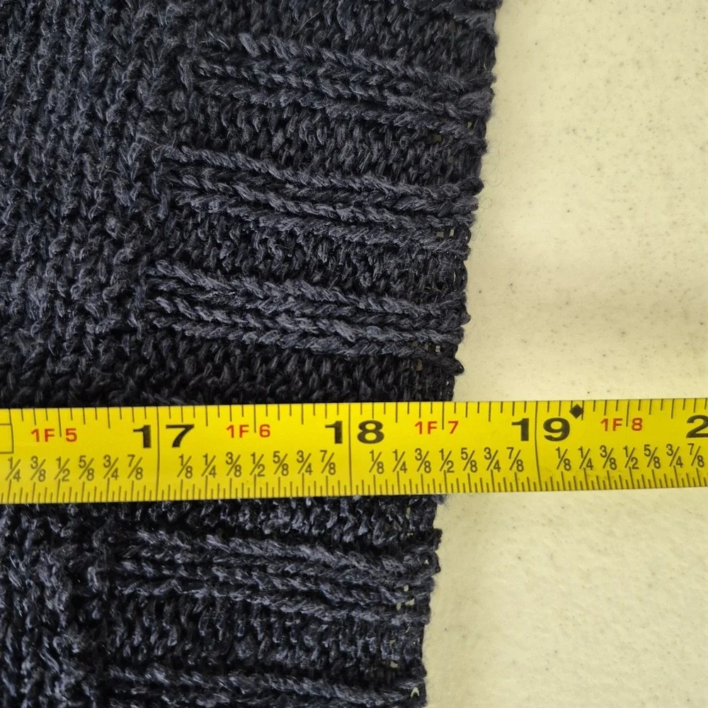 BCBGMAXAZRIA Sweater Womens S Blue‎ Frida Linen Viscose Cowl Neck Knit Pullover